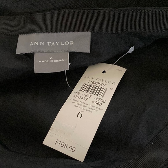 NWT Ann Taylor size 6 black trumpet formal maxi skirt lined - Picture 2 of 2